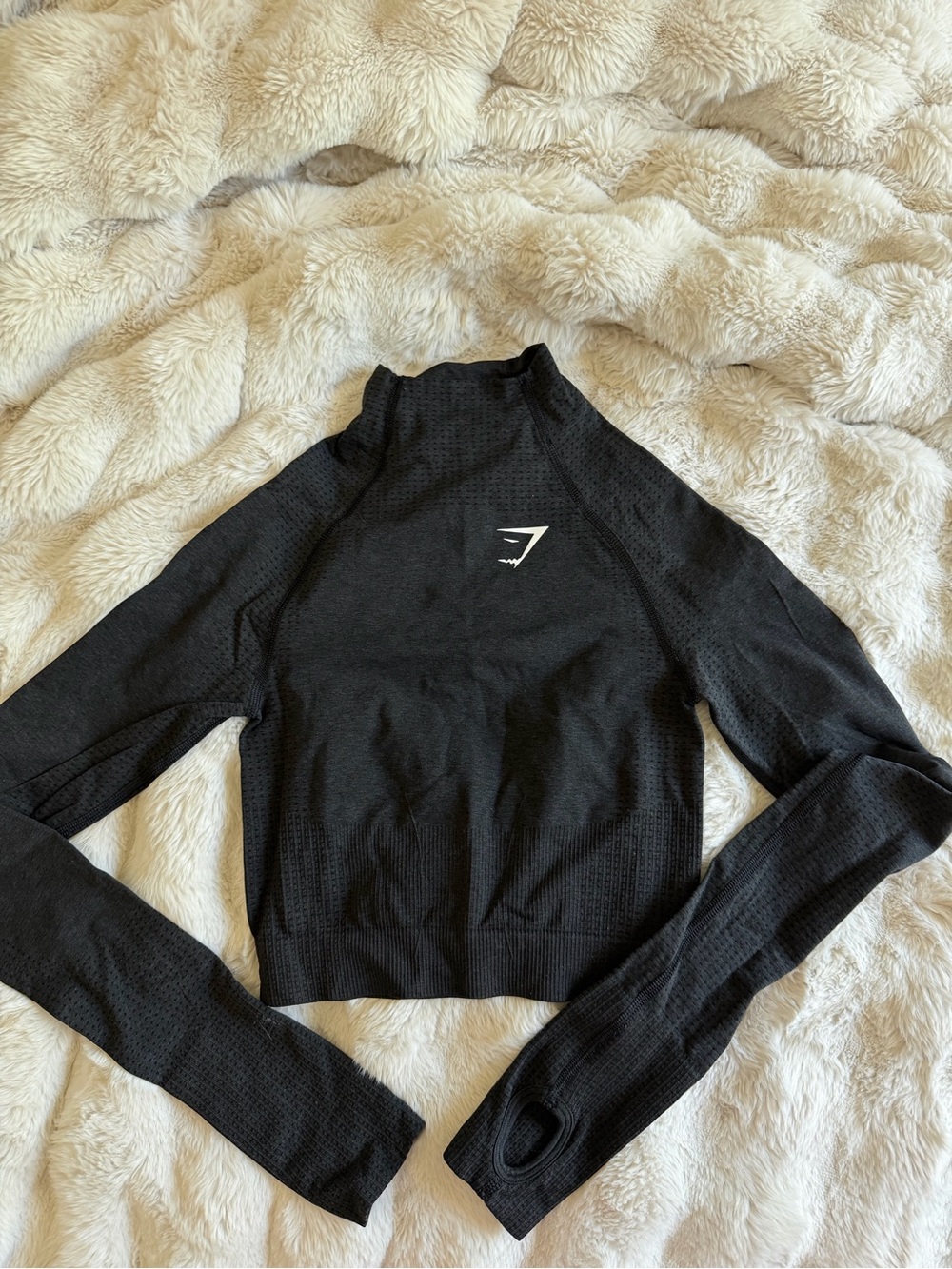 Gymshark Black Long Sleeve Performance Top